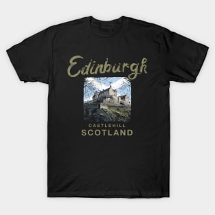 Edinburgh Castle Scotland Scottish T-Shirt